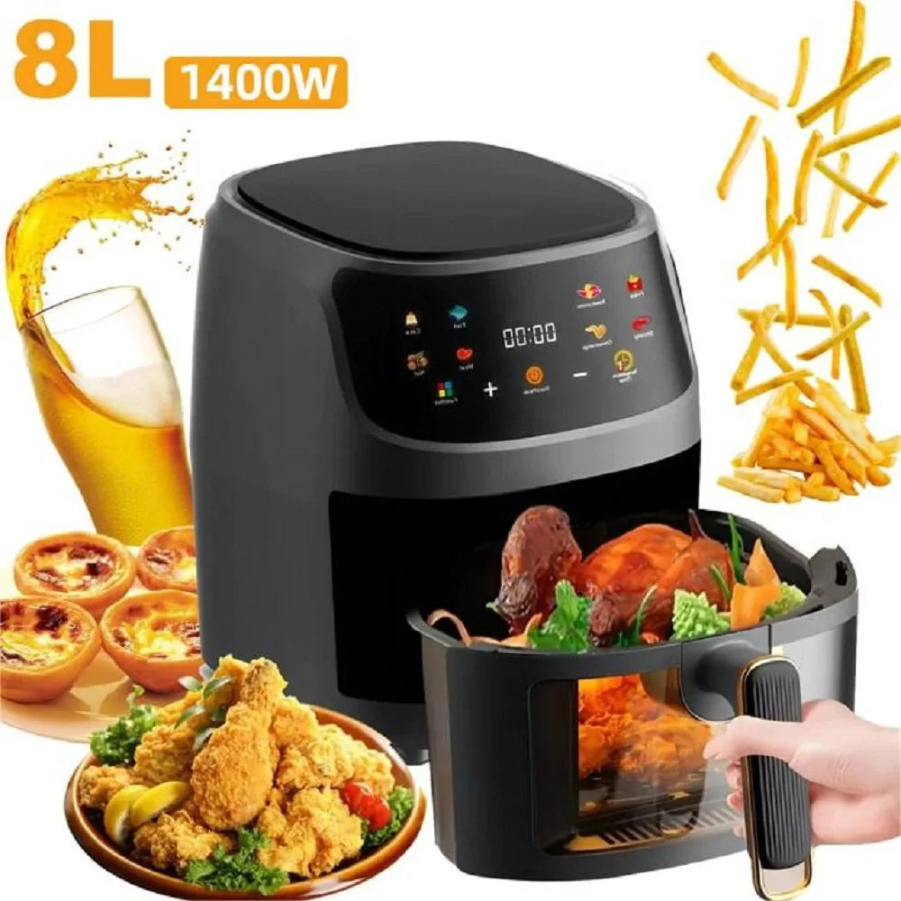 8L LED Touch Screen Air Fryer