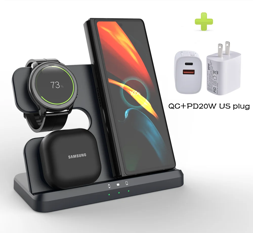 HAAYOT 3-in-1 Wireless Charging Station