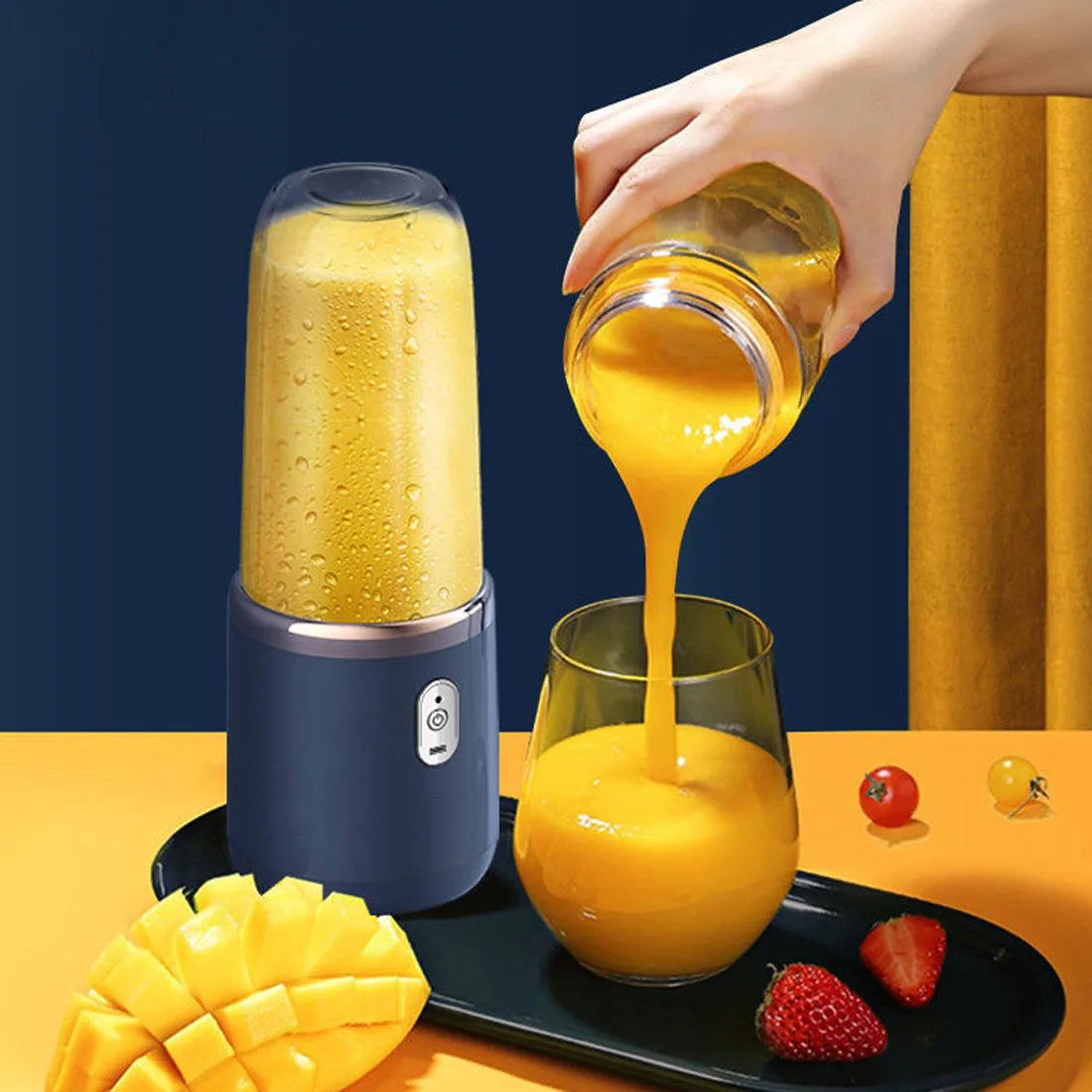 Double Cup Multifunction Usb Fruit Mixers