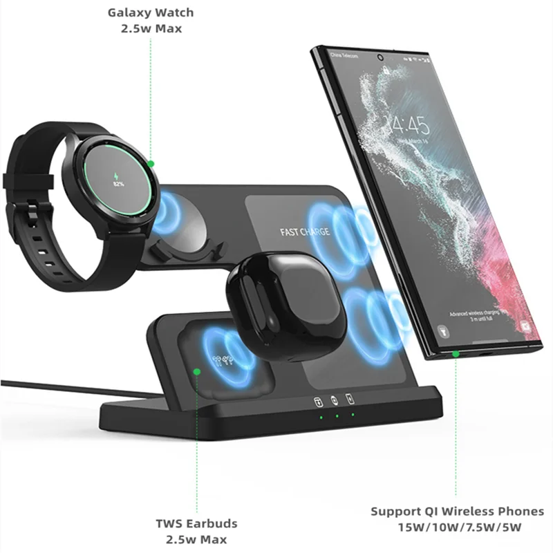 HAAYOT 3-in-1 Wireless Charging Station