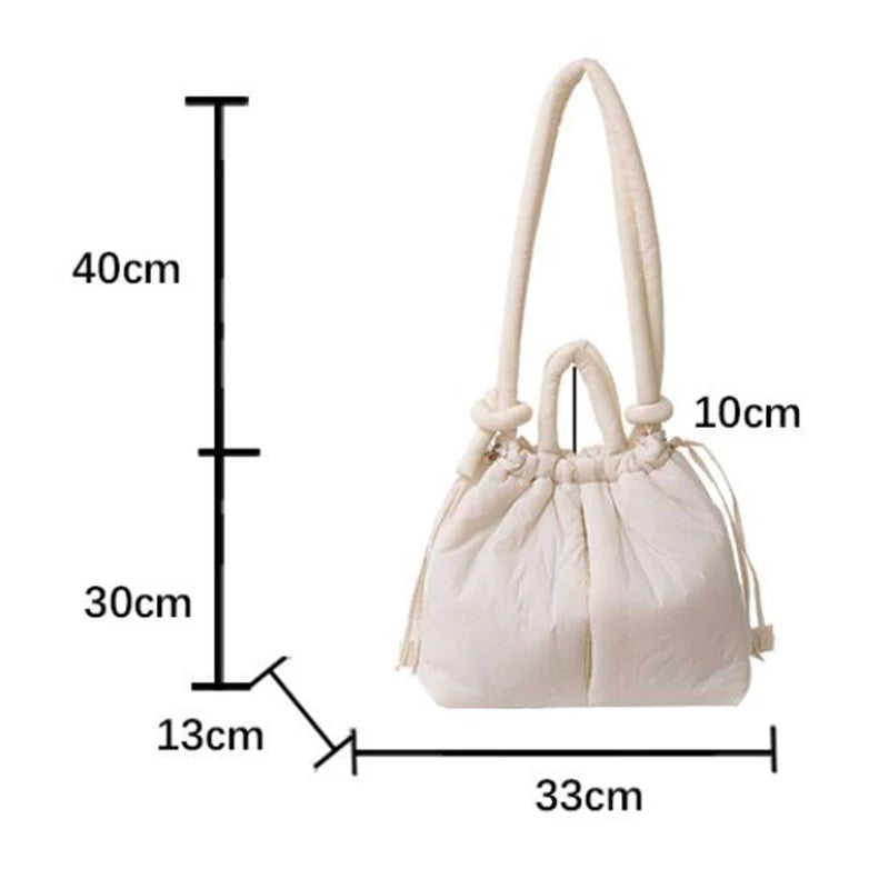 Casual Large Capacity Puffer Tote Bag