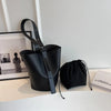 Retro Small Solid Colour Leather Shoulder Bag For Women