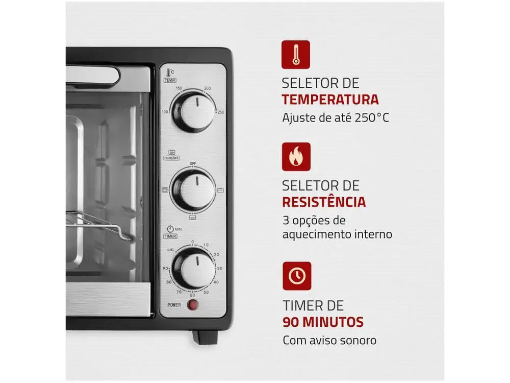 Mondial Bench Electric Oven with Timer - 220V