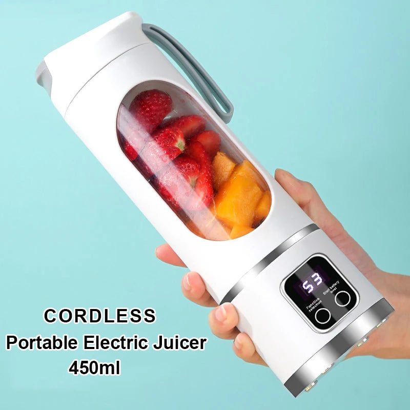 NEW 450ml Portable Electric Juicer