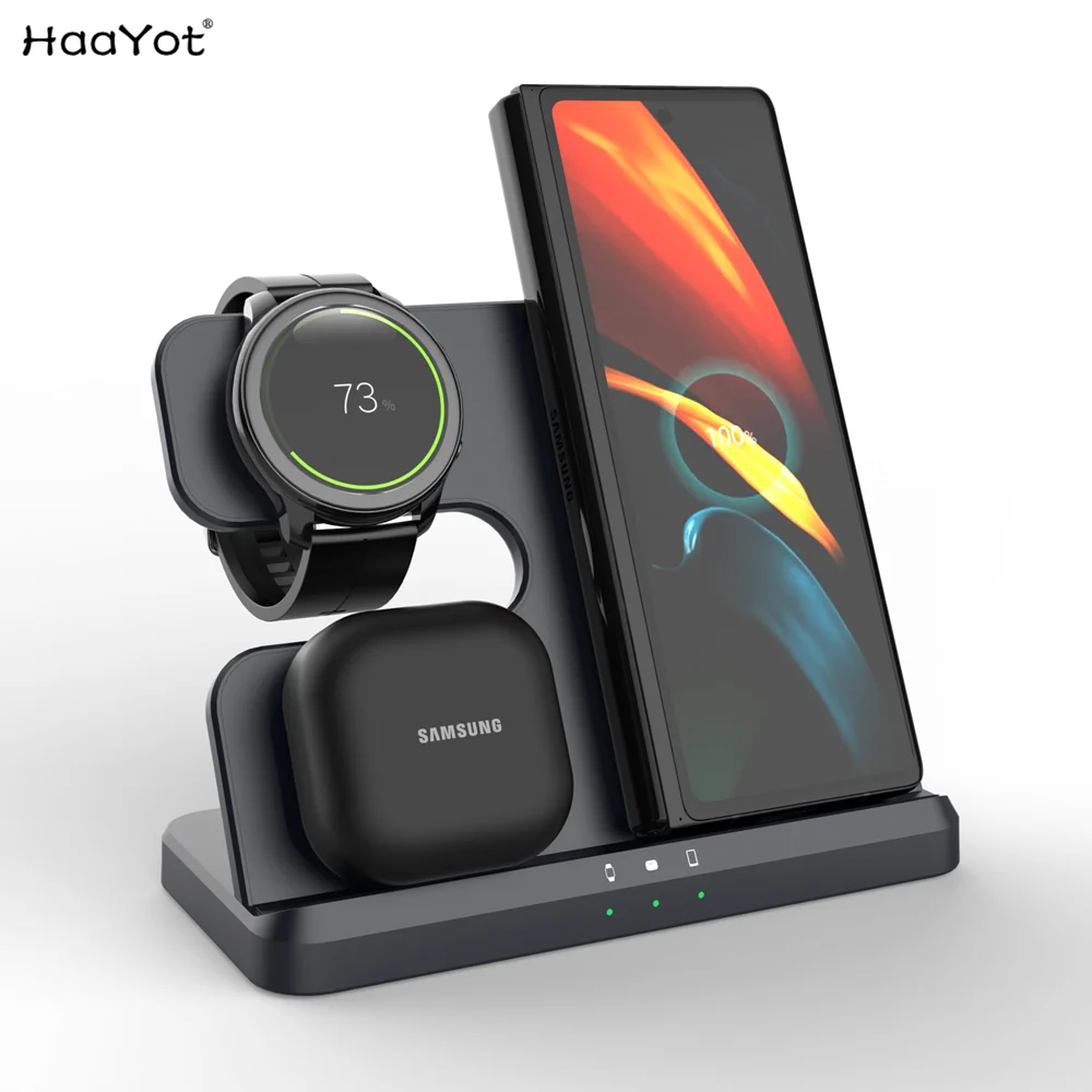 HAAYOT 3-in-1 Wireless Charging Station