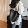 Retro Small Solid Colour Leather Shoulder Bag For Women